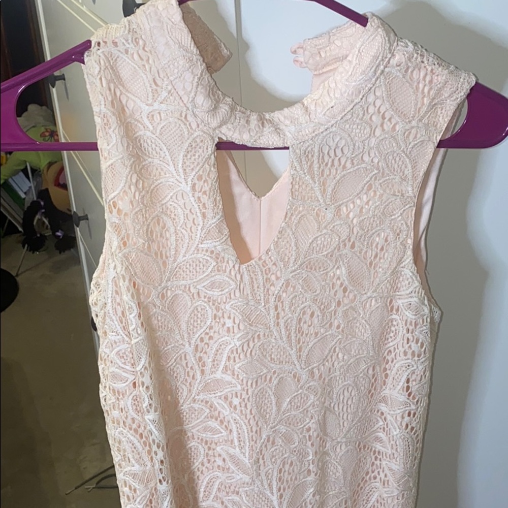 never worn pink dress